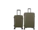 it luggage Spontaneous-15-2881-08 Olive-Combo-Medium and Cabin-69cm and 58cm Hardsided Suitcase Travel Bag 8 Wheel Luggage Trolley