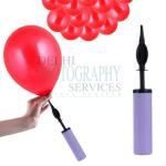 Party Midlinkerz Handy Air Balloon Pumps for Foil Balloon and Inflatable Toys Party Accessory (Set of 1, Size 27cm, Purple)