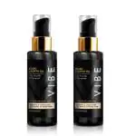 VIBE Natural Beard Growth Oil For Men And Boys 30 ml Serum With Natural Fenugreek - Pack Of 2