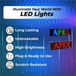 APSHINE Led Displauy Metal Board (RGB 64x16 Cm) Moving Texts, App Operated Control with Wi-Fi Board Good Quality Led Board