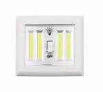 Ascension Ultra Bright Magnetic Mini COB Battery Operated Wall Light Lamp with Inbuilt Switch Magic Tape for Garage, Closet, Camping, Wardrobe (White)