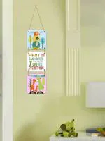 Indianara Kids Room Wall Art for Living room|Bedroom|Home Décor|Office|Gift Digital Reprint 26 inch x 5.5 inch Painting (Without Frame, Pack of 3)