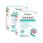 Ambic Chahel Wellness Tablets With Ashwagandha I Ayurvedic Sleep Wellness Tagara Tablets I Sleeping Aid Pills I Promotes Restful Sleep- 60 Tablets (Pack of 2)