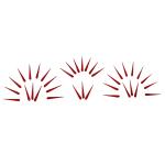 Comet Busters Beautiful Handcrafted Maroon Velvet Tilak Bindis (16mm) (BIN1798) Pack of 1