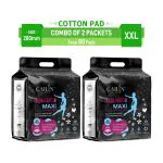 Cailin Care Extra Large Cottony Soft Sanitary Pads For Heavy Flow (Total 80 Pads | XXL | 280mm)