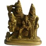 ORAMSA Sri Hindu God Shiva, Goddess Parvati, Kartik, Ganesha Panchayat Family Parivar Idol Sculpture Statue