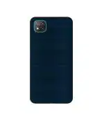 Casotec Blue Line Design 3D Printed Hard Back Case Cover for Mi Poco C3