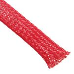 RT SENSE - Red Polyester Nylon Braided sleeve - (6mm), Wire sleeve Expandable Cable Sleeve -(10 Meter)