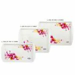 Asian Franco Plastic Trays for Serving Tea Snacks - Set of 3, Assorted, Small/Medium/Large