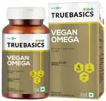 TrueBasics Vegan Omega, 870 mg of Vegetarian Omega 3 6 9 Fatty Acids, for Healthy Heart, Hair, Skin, Joints, Brain, & Eyes, Clinically Researched Ingredient, 90 Omega 3 Vegetarian Capsules