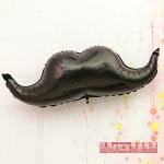 My Party Suppliers Halloween Black Beard Moustache Balloon for Baby Shower Decorations