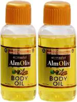 Aromaplus Almoliv Body Oil|Enriched with goodness of Almond, olive,and Argon oil (400 ml)