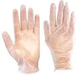 MAPPA | Disposable | Transparent | Clear Plastic Hand Gloves | 10 Microns | Pack of 3 Total 300 Pcs