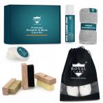ROYAL CARE PROFESSIONAL PREMIUM EXCLUSIVE SPRAY CLEANER KIT for Shoe |SPRAY CLEANER 200 ML + BRSUH SOFT + BRUSH MEDIUM + BRUSH HARD + MICROFIBER CLOTH + BLACK BAG + SHINE SPONGE | Works on Leather, Whites, Nubuck, Golf Shoes, Basketball Shoes