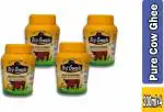Brij gwala Pure Desi Cow Ghee || Made Traditionally from Curd ||Pure Cow Ghee for Better Digestion and Immunity 200 ml Jar Pack of-4