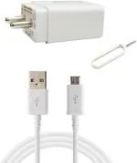 Badger Wall Charger Accessory Combo for Tecno Spark 8P, Spark Power 2,Tecno Pova Fast Charger like Original Adapter Cabl (White)