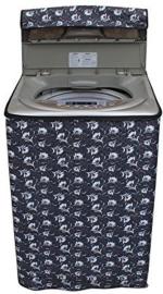 P17 Collection Grey, White Pvc Top Loading Washing Machine Cover - 56 Cm