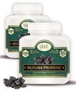 Biotic Mucuna Pruriens Capsules - Kaunch Beej Capsules Kapikachu Capsule 500 mg Extract - 120 Veg Capsules (Pack of 2)