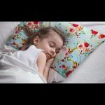 Kradyl Kroft Toddler Pillow with 100% Cotton Removable Cover - 20 X 15 Inches | Children Pillows | Baby Pillows - Floral Blu