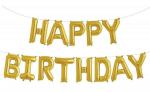 FANEX Solid Happy Birthday Foil Letter Balloon (Pack of 13)