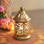 Decorr Art Moradabad Golden Iron Hanging Lantern Tea Light Candle Holder