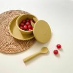 MARRON Silicone plate and bowl set