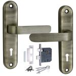 Atom Heavy Duty Mortise Door Lock , Brass Antique Finish | 3 Keys | 6 Lever Double Stage Lockset (LIZAKY)