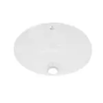 JAQUAR LAGUNA Series Under Counter WASH BASIN (White) | 350x350x160mm, Round | Ceramic Basin/Sink for Bathroom, Living Room | NOT Table / Counter Top | LAS-WHT-91705