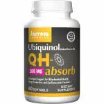 Jarrow Formulas Ubiquinol QH-Absorb, for High Absorption & Enhance Stability, 100mg, 60 Softgels