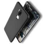 RUNICHA Back Cover for LG G7 Plus ThinQ (Black, Grip Case, Pack of: 1)