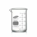 OMSONS Glassware | Beaker Low Form with Spout | Capacity 50ml Pack of 10
