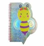 KALRA MAGIC Cartoon Charter Kids | Glitter Notebook Dairy | A5 Size Dairy | Water Glitter Pen | Giltter Free Pen |