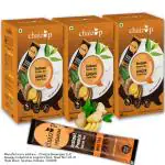 Chaizup Instant Ginger Premix Tea | Pack of (3 X 10) Sachets | 14 gm Each Sachet | Instant Adrak Chai Premix Powder | 30 Serves