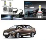 Feelitson White Car C6 H4 Compact Design 36W/3800Lm Led Headlight For Maruti Suzuki Ciaz (Pack Of 2)