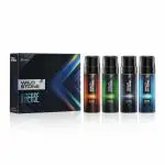 Wild Stone Intense No Gas Deodorant Travel Pack Gift Set for Men, Pack of 4 (40ml each)