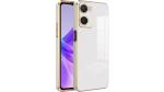 Rakulo Oppo A57 Electroplated Chrome 6D Back Case Cover |Camera Protection|Shock Proof|Slim Fit (White)