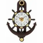 Asian Multistore Hub Analog Plastic Pendulum Wall Clock 45 cm x 30 cm