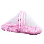 SafeChamp Skyler Baby Bedding Set With Mosquito Net And Pillow (Pink)