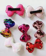 THE MAXIM 12PCS GLITTER BOW GIRLS HAIR CLIP ,HAIR PINS FOR BABY GIRL