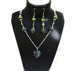 JAYA VISION ENTERPRISES Kasmiri Beads with Glass Pendent Chain Necklace