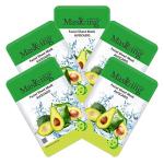 Masking Beauty Skin Glowing, Skin Lightening, Skin Nourishing, Calming, Fairness, Natural Serum Facial Sheet Mask (Avocado) Suitable for Women & Men Lyocell Mask Sheet Pack of 05