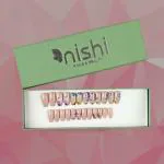 Nishi Milky Pink Acrylic Nail Extensions Set Designer Artificial False Nails for Stunning Nail Art
