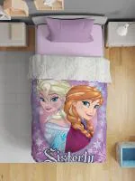Disney Cartoon Printed Ac Single Blanket 1 Pc(140cm X 220 cm) Unisex - Frozen