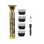 VALORA Multifunctional Vintage T9 classic Rechargeable Hair Clipper | anti slip Grip | Professional Hair Trimmer For Men | Adjustable Hair Clipper Blade for Trimming and Shaving for Close Precise Cut | Glossy Black 90 min runtime