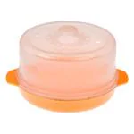 Kuber Industries Idli Maker|Plastic Microwave Safe Idli Maker|3 Idli Moulds and 1 Dhokla Pan|Dhokla Maker Combo Set for Kitchen (Yellow)