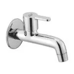 Spazio Premium Quality Fusion, Full Brass, Quarter Turn Bib Cock/Long Nose Bib Cock Tap For Bathroom/Kitchen With Wall Flange Bib Tap Faucet (Wall Mount Installation Type)