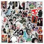 CodersParadise Pack of 54 Bleach Anime Aesthetic Vinyl Stickers for Laptop, Journal, Bike Helmet, Diary, Guitar, Mobile Case - Waterproof Residue Free Stickers.
