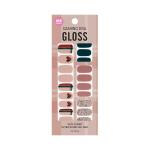 Dashing Diva Multicolor Gloss Tartan Heart, Includes 2 Prep Pads, Nail File And Wooden Stick