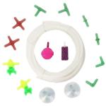 Kapoor Pets Fish Tank Accessories - 3 m Pipe, 2 Plus, 2 I Connector, 2 T Connector, 2 L Connector, 2 Connector, 2 Pipe Succer