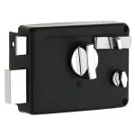 Plantex Heavy Duty Night Latch Door Lock with Key & Knob for Main Door/Inside Opening for Home,Hotel(Black)